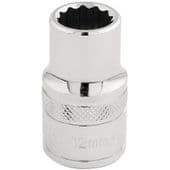 Draper Expert 12mm ½" Sq. Dr. Hex 12 Point Socket (33097)