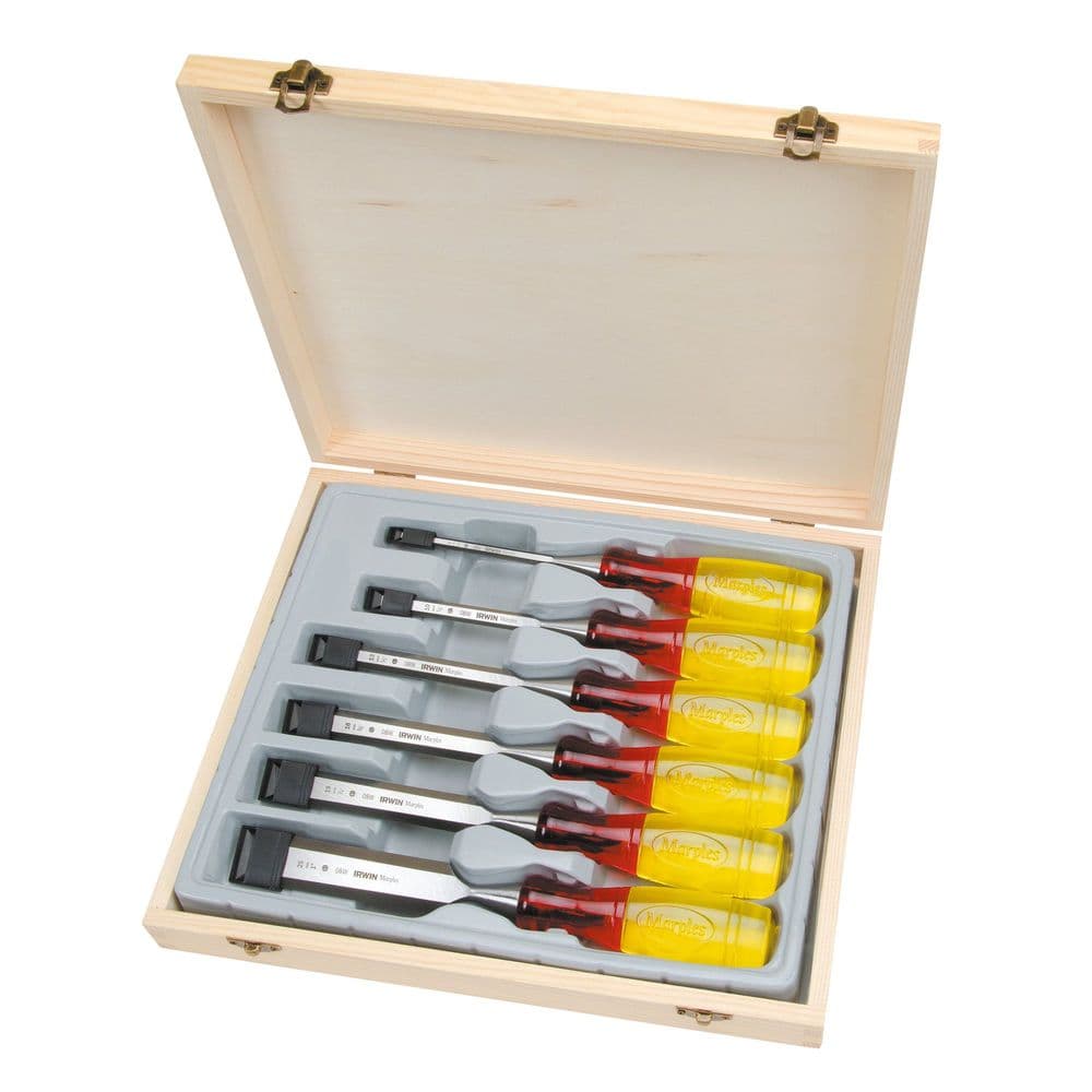 Irwin Marples 6 Piece Split Proof Chisel Set - 
