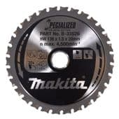 Makita 136x20mm TCT Saw Blade for Mild Steel - 30 Teeth (B-33526)