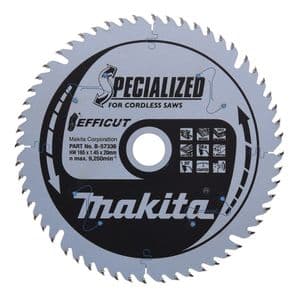 Makita 165x20mm TCT Efficut Cordless Plunge Saw Blade - 56 Teeth (B-57336)