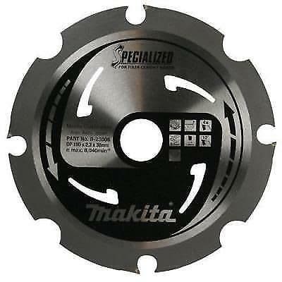 Makita B-23008 Spezial-Sägeblatt Für Faserzementplatten – 190 Mm, 4 Zähne, PCD-Diamantverzahnung