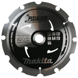 Makita 260x30mm TCT Circular Saw Blade for Fibre Cement Board (B-23014)