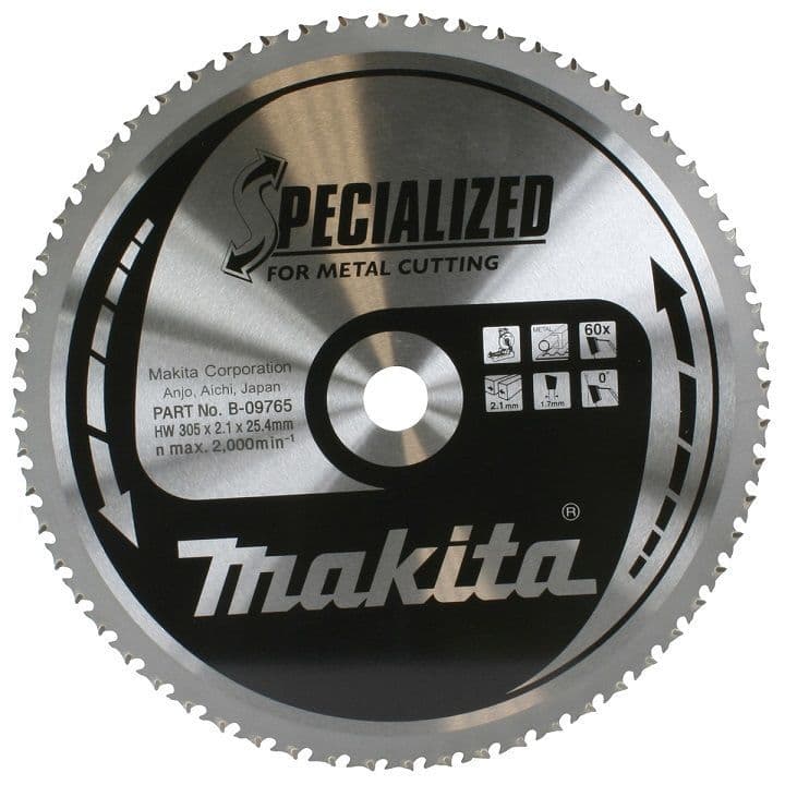 マサ Makita 305x25 4mm TCT Saw Blade for Mild Steel - 60 Teeth B