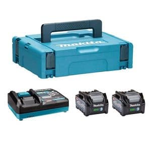 Makita 40V 2 x BL4025 2.5 Ah Li-Ion Battery Pack with Charger Starter Set (240V)