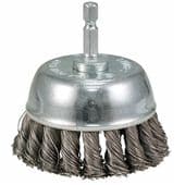 Makita 65mm Knotted Wire Cup Brush with 1/4 Hex Sh. (D-76691)