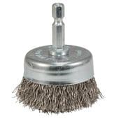 Makita 65mm Wire Cup Brush Crimped with 1/4 Hex Sh. (D-76576)