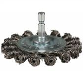 Makita 75mm Knotted Wire Wheel Brush with 1/4 Hex Sh. (D-76716)