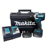 Makita DTW700RTJ LXT BL 18V  ½" Impact Wrench (2 x 5 Ah Batteries)