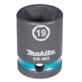 Makita Impact Black 19x38mm 1/2" Sq. Impact Socket