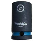 Makita Impact Black 21x52mm 1/2" Sq. Impact Socket