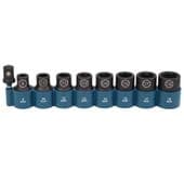 Makita Impact Black 9 Piece 1/2" Impact Socket Set