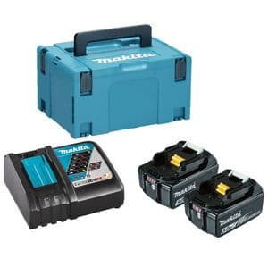 Makita LXT 18V 2 x BL1850B 5 Ah Li-Ion Battery Pack with Charger Starter Set (240V)