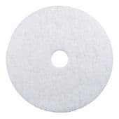National Abrasives 17"/432mm White Floor Cleaning Pad (Fine/High Gloss Finish)