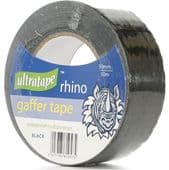 Rhino 50mm x 50m Black Gaffa Tape