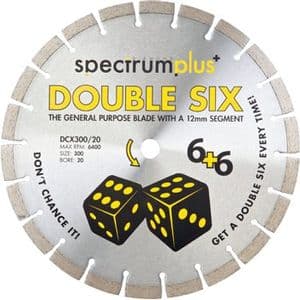 Spectrum DCX Double Six 350x20mm Diamond Blade (DCX350/20)