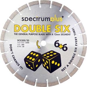 Spectrum DCX Double Six 350x25.4mm Diamond Blade (DCX350/25)