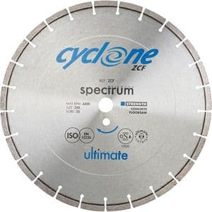 Spectrum ZCF Cyclone 350x25.4mm Diamond Blade (ZCF350/25)