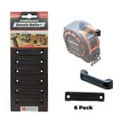 StealthMounts® Bench Belts+ - 6 Pack (BB-PL-BLK-6)