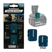 StealthMounts® Makita CXT/LXT/XGT Stubby Bit Holders - 2 Pack (BH-MK-S-BLU-2)