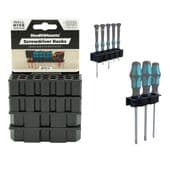 StealthMounts® Wall Hive System Screwdriver Rack - 4 Pack (WH-BLK-SD-4)