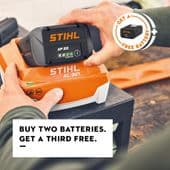 Stihl AP20 Battery Promo - Buy 2 Get 1 FREE
