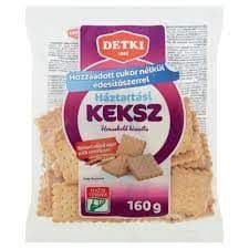 Detki háztartási keksz hozzáadott cukor nélkül édesitőszer 160g