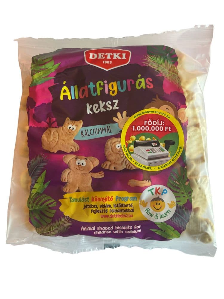 Detki állatfigurás gyerek keksz 160g Akció