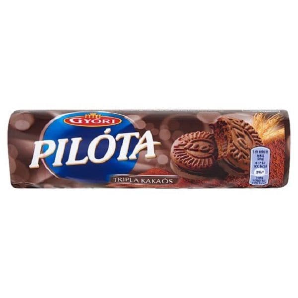 Győri Pilóta Tripla  kakaós keksz 180g Akció