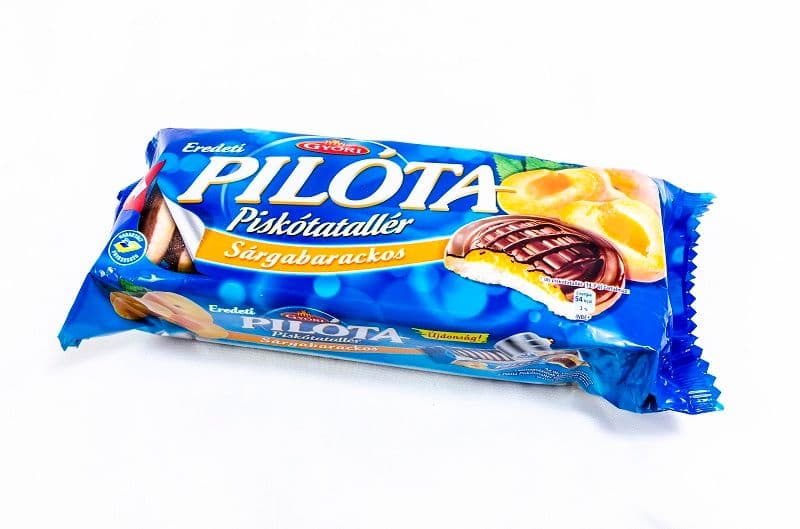 Győri piskótatallér sárgabarackos 147g
