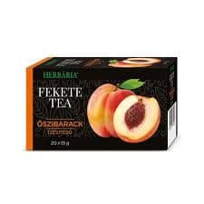 Herbária fekete tea Őszibarack 20x1.5g