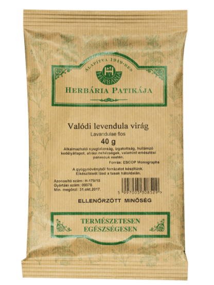 Herbária levendula virág tasakos tea 40g