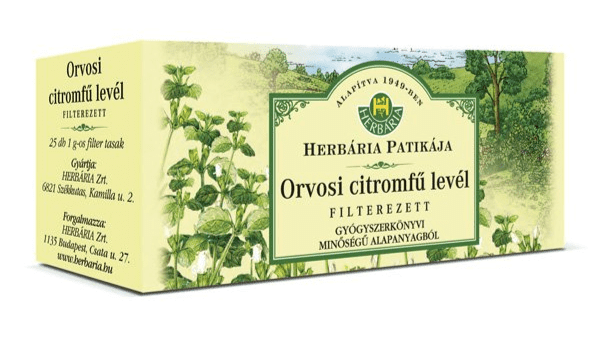 Herbária Orvosi citromfű levél filteres tea 25x1g