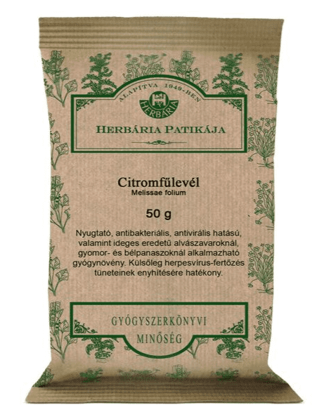 Herbária orvosi citromfű levél tea 50g