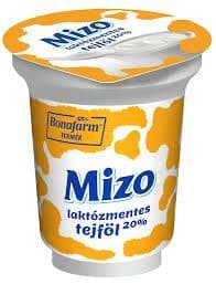 Mizo laktózmentes tejföl 330g Akció