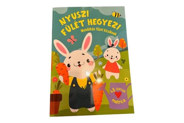 Nyuszi fülét hegyezi mondókás füzet kicsiknek