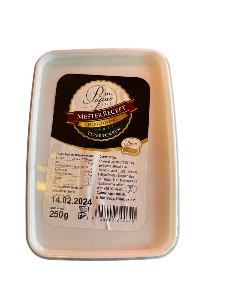 Pápai Fokhagymás Tepertőkrém 250g Akció