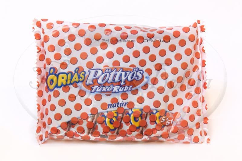 Pöttyös Óriás Túró Rudi natúr túródesszert 6x51g