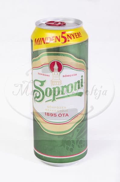 Soproni dobozos sör 0,5l