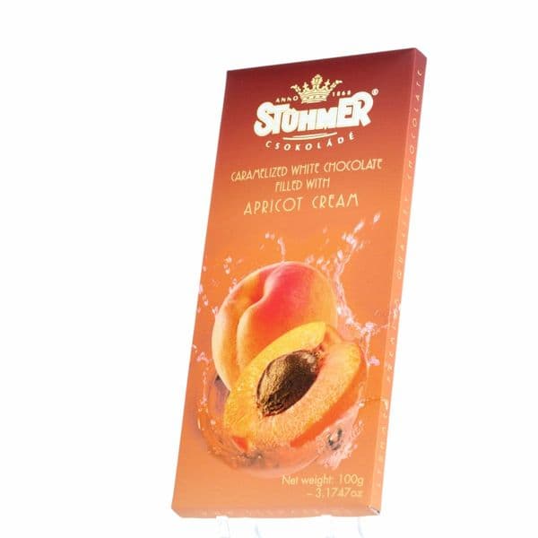 Stühmer Barackrémmel töltött fehércsokoládé 100g