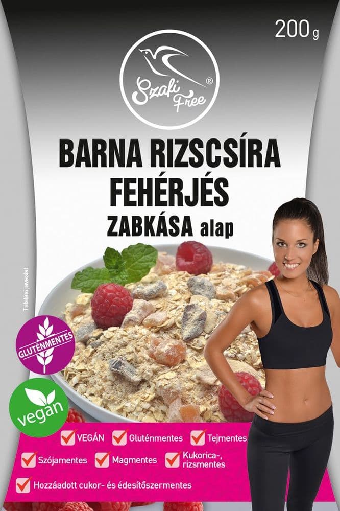 Szafi Free Barna rizscsira fehérjés zabkása alap 200g