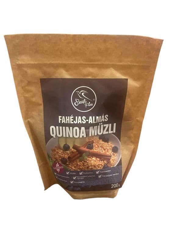 Szafi Free fahéjas almás quinoa müzli 200g