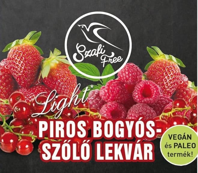 Szafi Free Piros bogyós-szőlő lekvár 350g