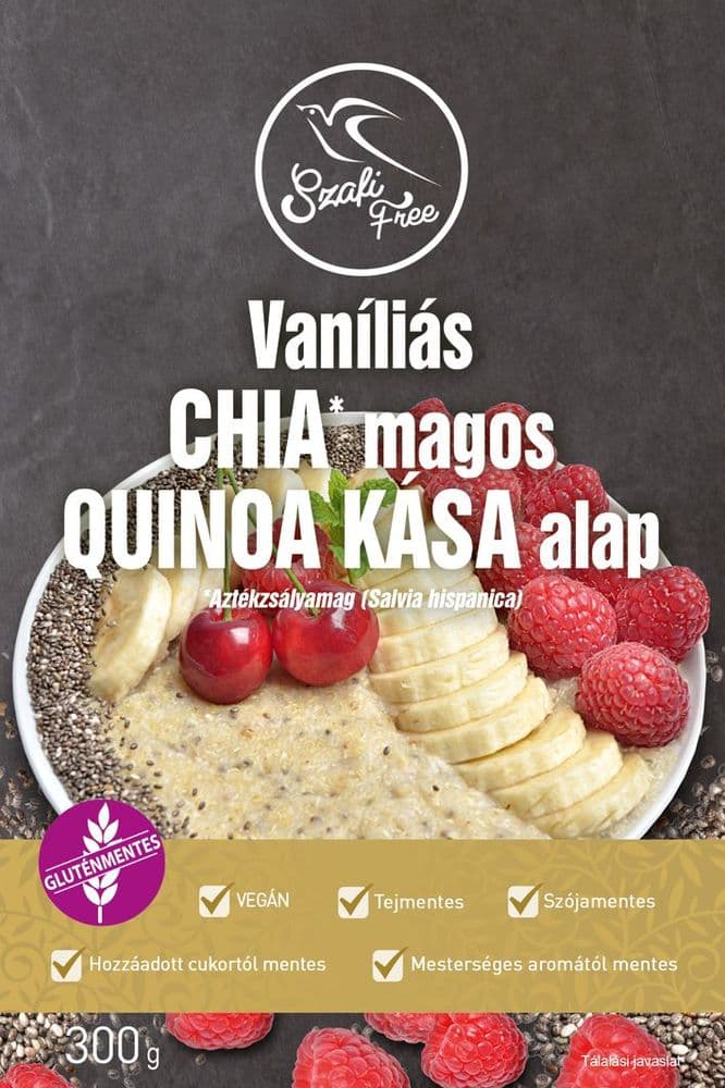 Szafi Free vanilias chia magos quinoa kasa alap 300g