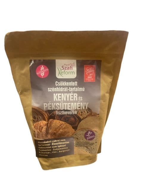 Szafi Reform Csökkentett szénhidrát-tartalmú kenyér és péksütemény lisztkeverék 500g Akció