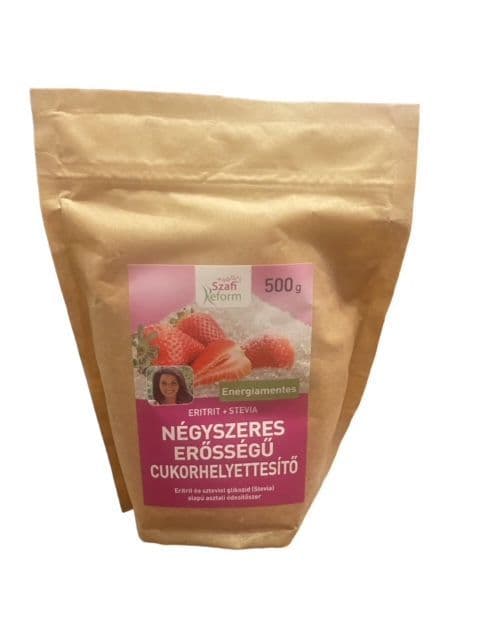 Szafi Reform négyszeres erősségű cukorhelyettesítő eritrit és stevia 500g