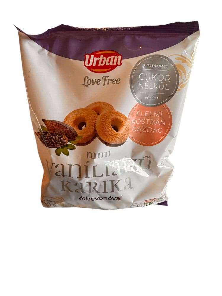 Urbán vaniliás karika 160g étbevonóval