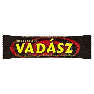Vadász édes keserü étcsokoládés alkoholos meggyes 25g