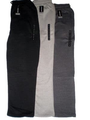 FLEECE JOGGING BOTTOMS  'open hem' JOGGERS SIZES S -2XL