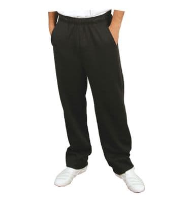 25 length Open Hem Fleece Jogging Bottoms  Sports Joggers Length Zip Pocket