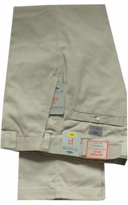 27 Leg length Cotton Chino Trousers  Self Side Adjusting Expandable Waist Pants